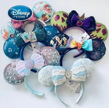 Disney Parks Princess Minnie Mouse Mickey Ears Headband Disneyland 2025