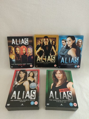 Alias - dvds - all series (1-5) box sets. Jennifer Garner Ron Rifkin. Free p&p - Picture 1 of 8