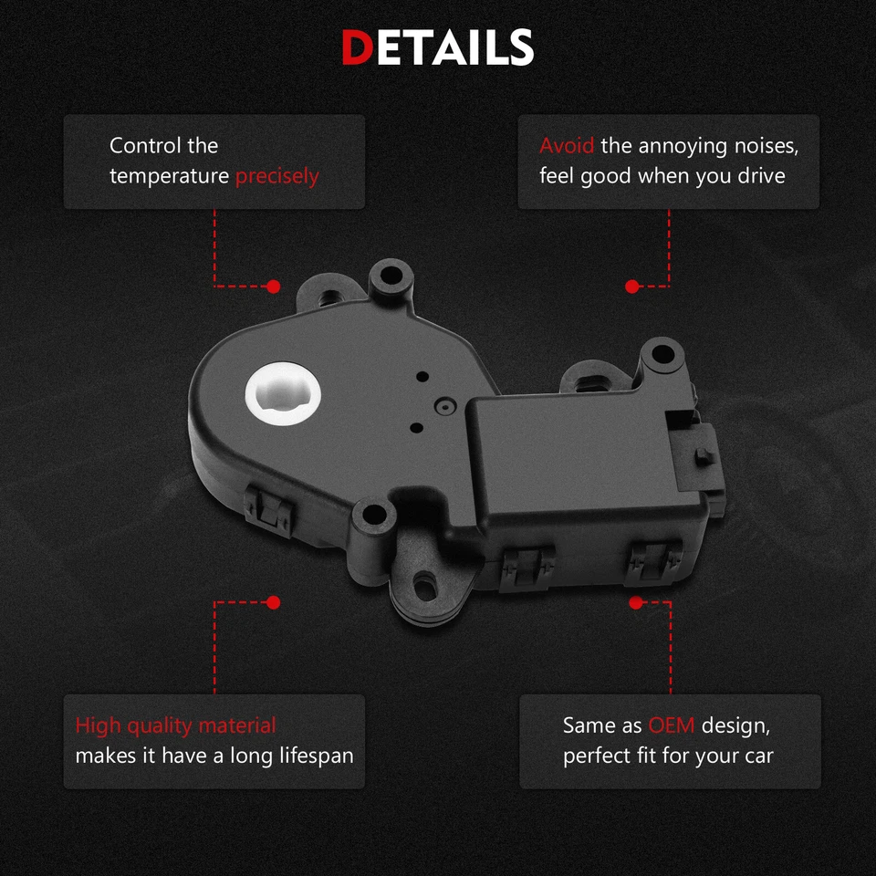 HVAC Heater Blend Door Actuator 604-132 For Pontiac Chevrolet SSR GMC Canyon - Image 4 of 4