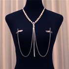Sexy Lingerie Nipple Jewellery Non Piercing Jewelry Chain Necklace