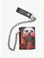 Friday The 13th Jason Lives Trifold Metal Chain Wallet