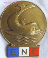 BG9401 - Stürmischem Abzeichen -schule Schwimm Französische - Delfin Aus Bronze