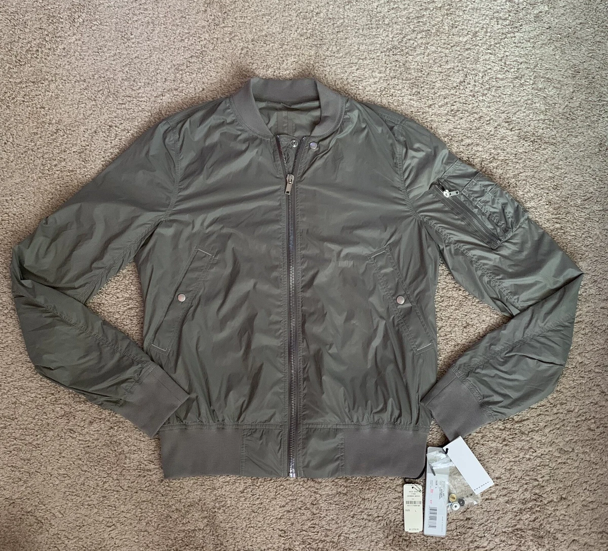 rick owens drkshdw Flight bomber light weight nylon jacket coat