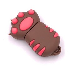 Cat Paw Cat Braun USB Stick 8GB 16GB 32GB 64GB USB 2.0