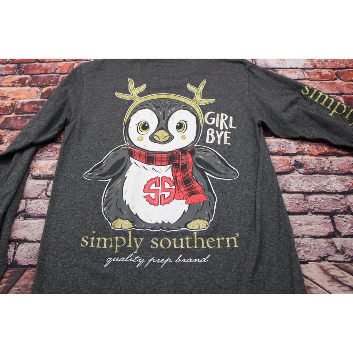 Simply Southern Women's S Long Sleeve Tee Shirt Cotton/Polyester