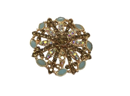 Indian Bridal Bollywood CZ Latest Gold Tone Free Size Adjustable Kundan Ring - Picture 5 of 10