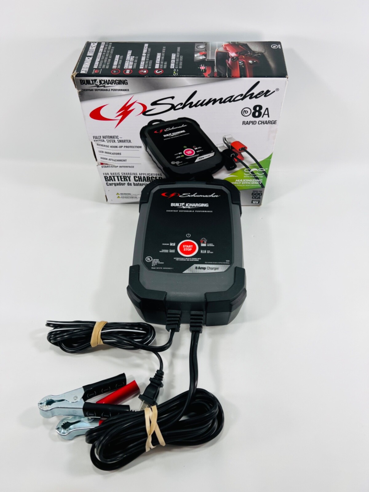 Schumacher SC1279 8 AMP 12v Rapid Charge Fully Automatic Battery