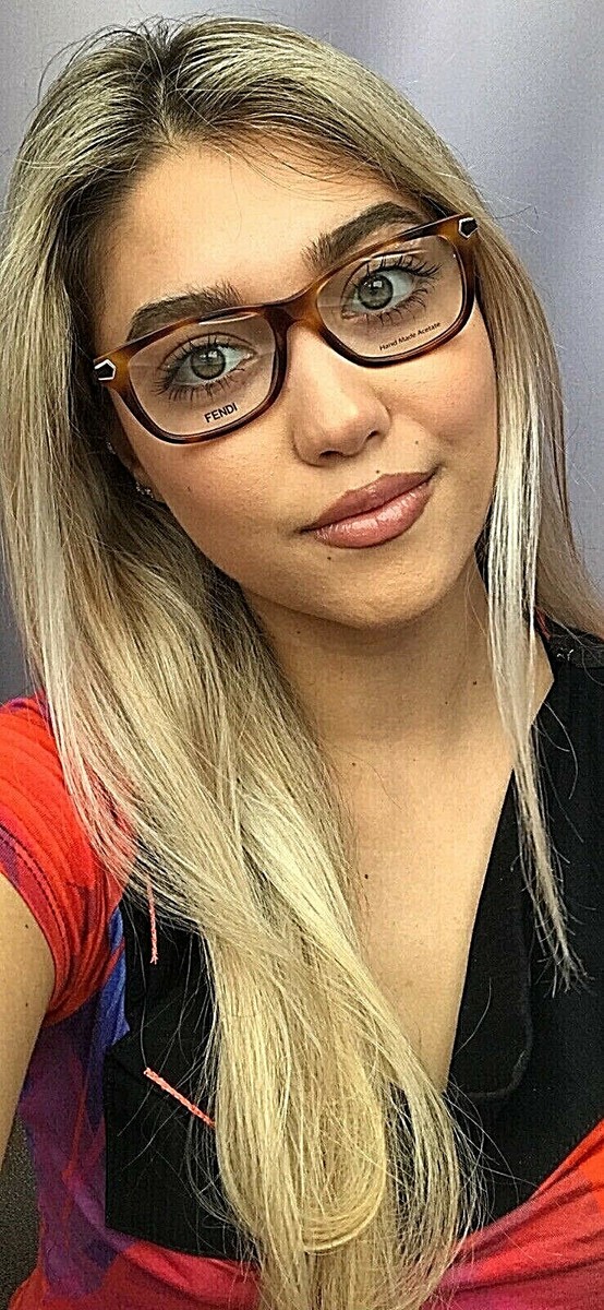 New FENDI FF 0037 91Y 52 mm Tortoise Rx Women's Eyeglasses Frame