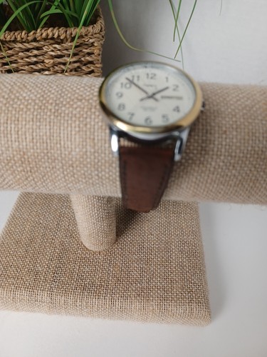 Vintage Timex Indiglo WR 30M Wristwatch Brown Leather band - Picture 2 of 9