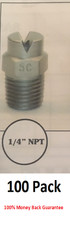 100 Hardened Steel Spray Tips 1/4" All Sizes Sealcoating Driveway Sealing *SALE*