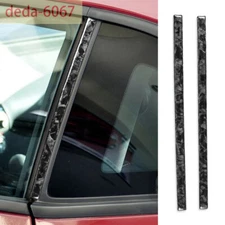 For Chevrolet Camaro 2010-15 B Pillar Window Post Panel Trim Forged Carbon Fiber