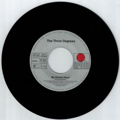 the three degrees my simple heart - hot summer night 7'' Vinyl 1979 Schallplatte