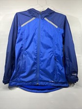 L.L. Bean Blue Hood Insulated Reflective Rain Youth Jacket Size L14-16