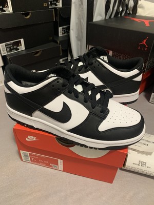 Nike Dunk Low GS Black White Size 7Y / 8.5W CW1590-100 BRAND NEW AUTHENTIC DS | eBay