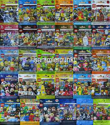 LEGO  LEERTÜTEN -Einzeln oder als Satz- von Minifigurenserien Ihrer Wahl