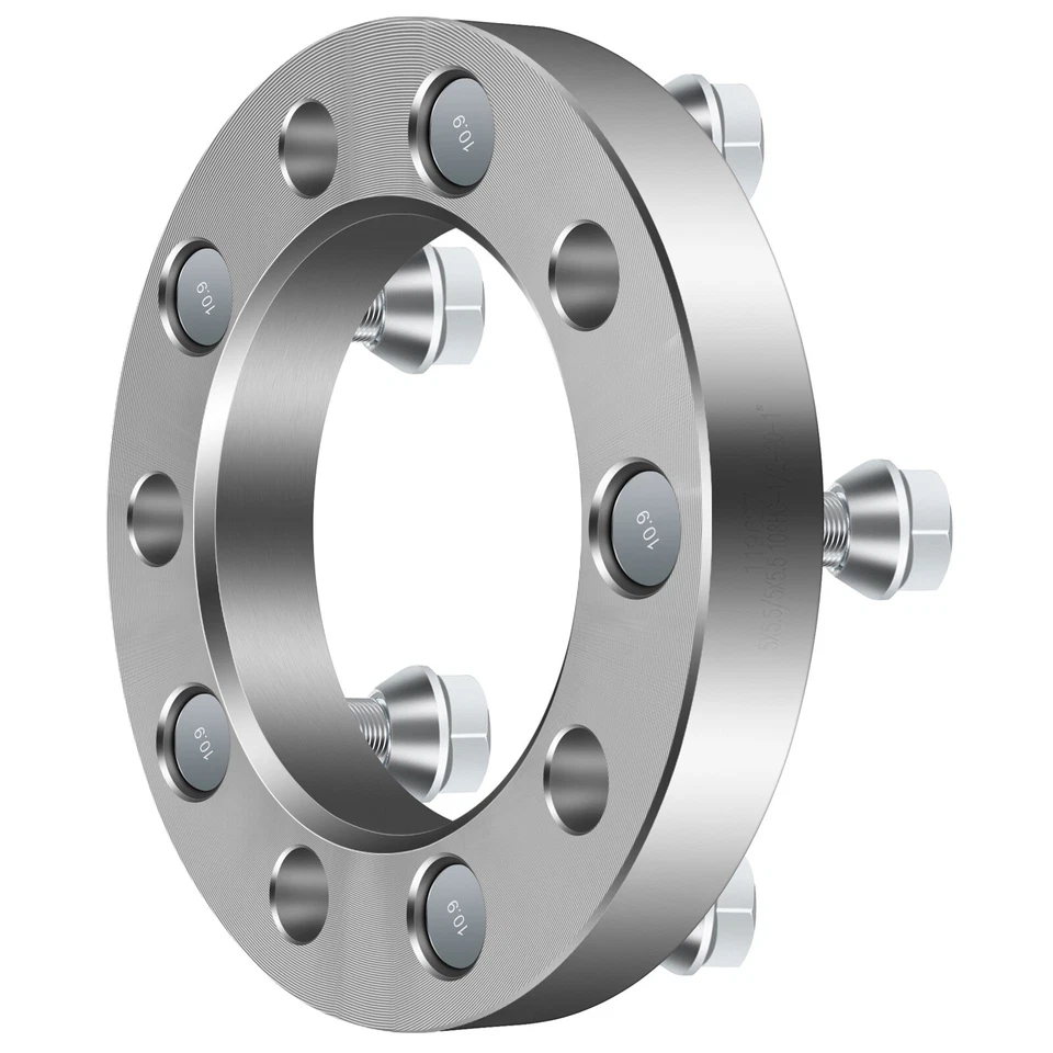 2 pcs 1" 5x5.5 1/2" studs wheel spacers for Jeep CJ5 CJ3 CJ6 CJ7 CJ6A - Image 2 of 4