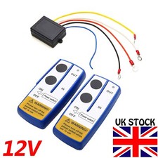 12V Recovery Wireless Winch Remote Control 2 Handset Switch Car Truck SUV ATV UK