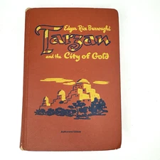 1952 Tarzan and The City of Gold Edgar Rice Burroughs Vintage Whitman Hard Cover