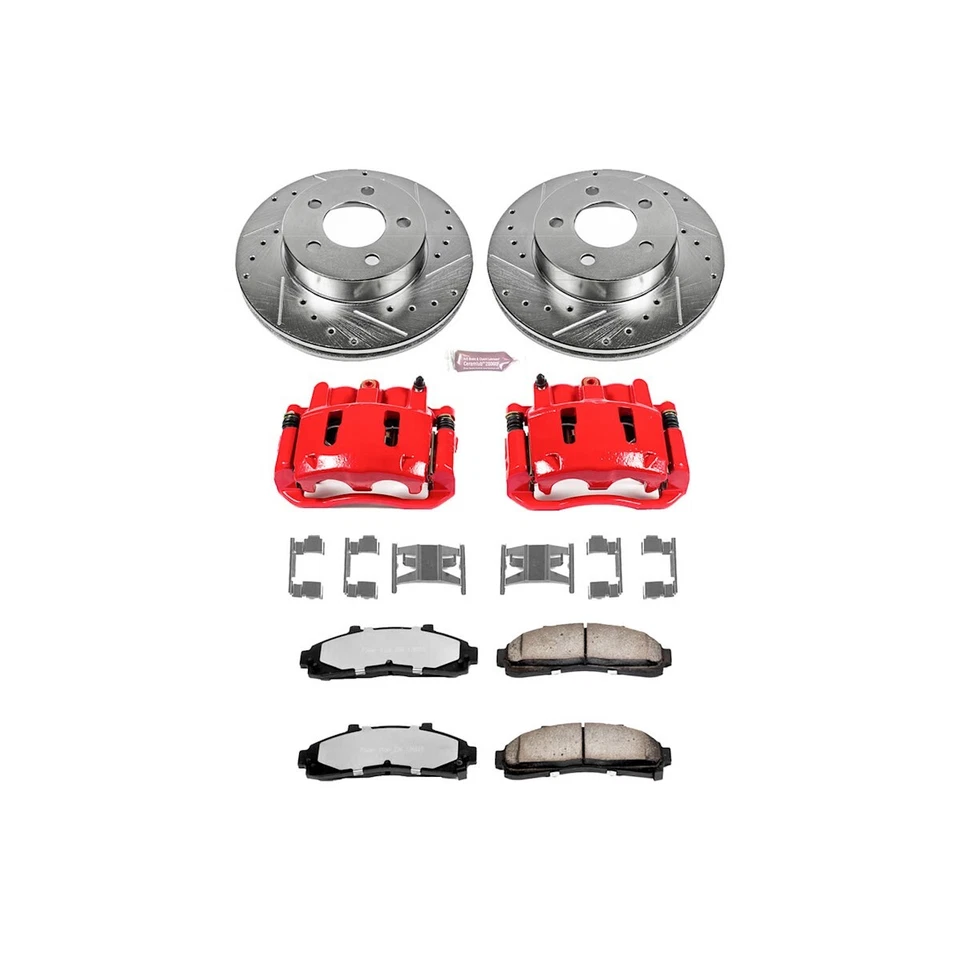 KC1860-36 Powerstop Brake Kit With Calipers 2-Wheel Set Front for Pickup B4000 — 第 3/4 张图片