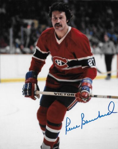 Signed Pierre Bouchard Montreal Canadiens Autographed 8x10 Photo #8 Original - Afbeelding 1 van 2