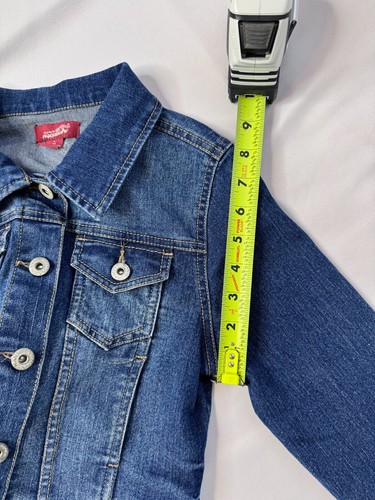 Arizona Jeans Co - Jean Jacket Button Up Denim Blue Kids Size L 14 - Picture 14 of 15