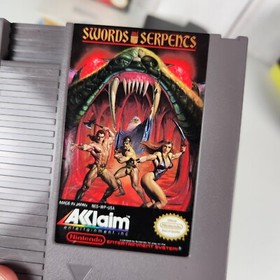 Swords & Serpents NES Nintendo Complete CIB Very Good Condition Cartridge