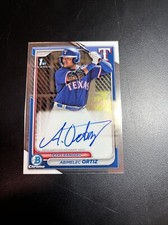 2024 Bowman Chrome ABIMELEC ORTIZ Auto 1st RC Prospect Autograph Card CPA-AO