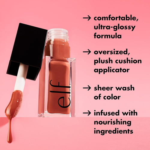 E.L.F. Glow Reviver Lip Oil, Nourishing Tinted Lip Oil for a High-Shine Finish, - Picture 5 of 12