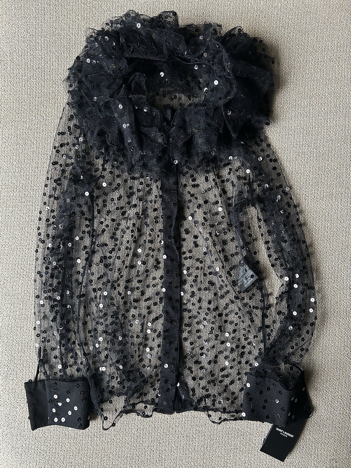 Camicia Saint Laurent con paillettes taglia 34
