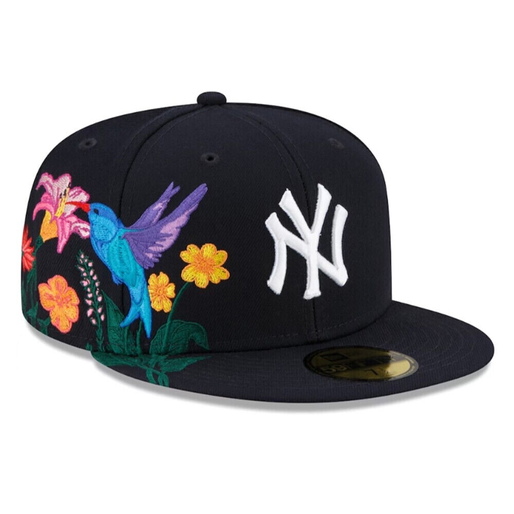 帽子 NEWERA x NEEDLES PAPILLON EMB. BB CAP New Era 59FIFTY New York Yankees Blooming Navy Fitted Hat | eBay