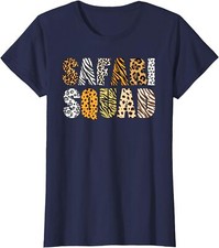 Safari Squad Zoologist Animals Zoo Lovers Theme Ladies' Crewneck T-Shirt