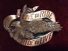 Live to Ride - Ride to Live Eagle Belt Buckle - Was 11.49, Now 10.89 