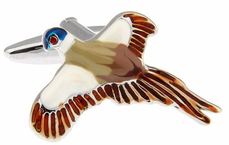 Pheasant Bird in Flight Water Colour Shooting Game Keeper Gift CUFFLINKS DIRECT — 第 3/4 张图片