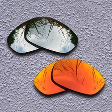 Silver Fire Red Polarized Replacement Lenses For-Arnette Stance AN4020