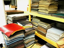 Leather panels large (200) Pieces 8" x 10" MIX Colors SPECIAL