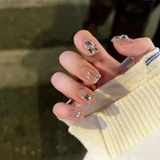 handmade press on nails, Short