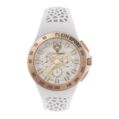 Plein Sport Herren Uhr Analog Quarz THUNDERSTORM CHRONO PSABA0723 Silikon