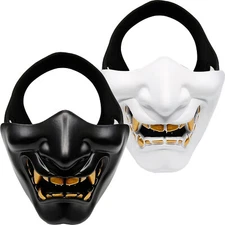Halloween Costume Cosplay Party Masks Tactical CS Airsoft Half Face Prajna Mask