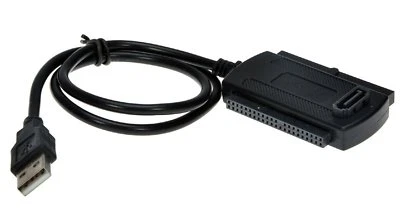 SM-PC Adattatore da USB a IDE/SATA con alimentatore 2A #c243