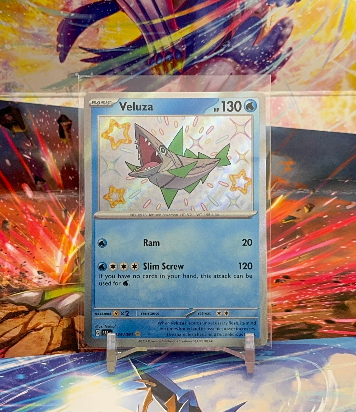 Veluza - 125/091 - Paldean Fates - Shiny Rare | Pokemon TCG | NM