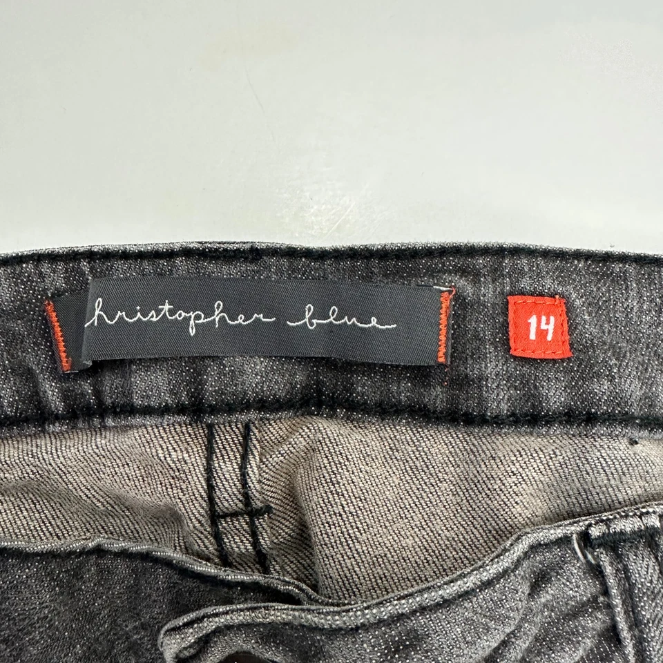 Christopher Blue Straight Women's size 14 Black Denim Jeans - Image 3 of 4