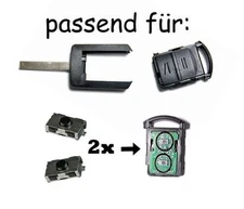 2x micro button Opel remote control Corsa C, Meriva A, combo Tigra B twin top