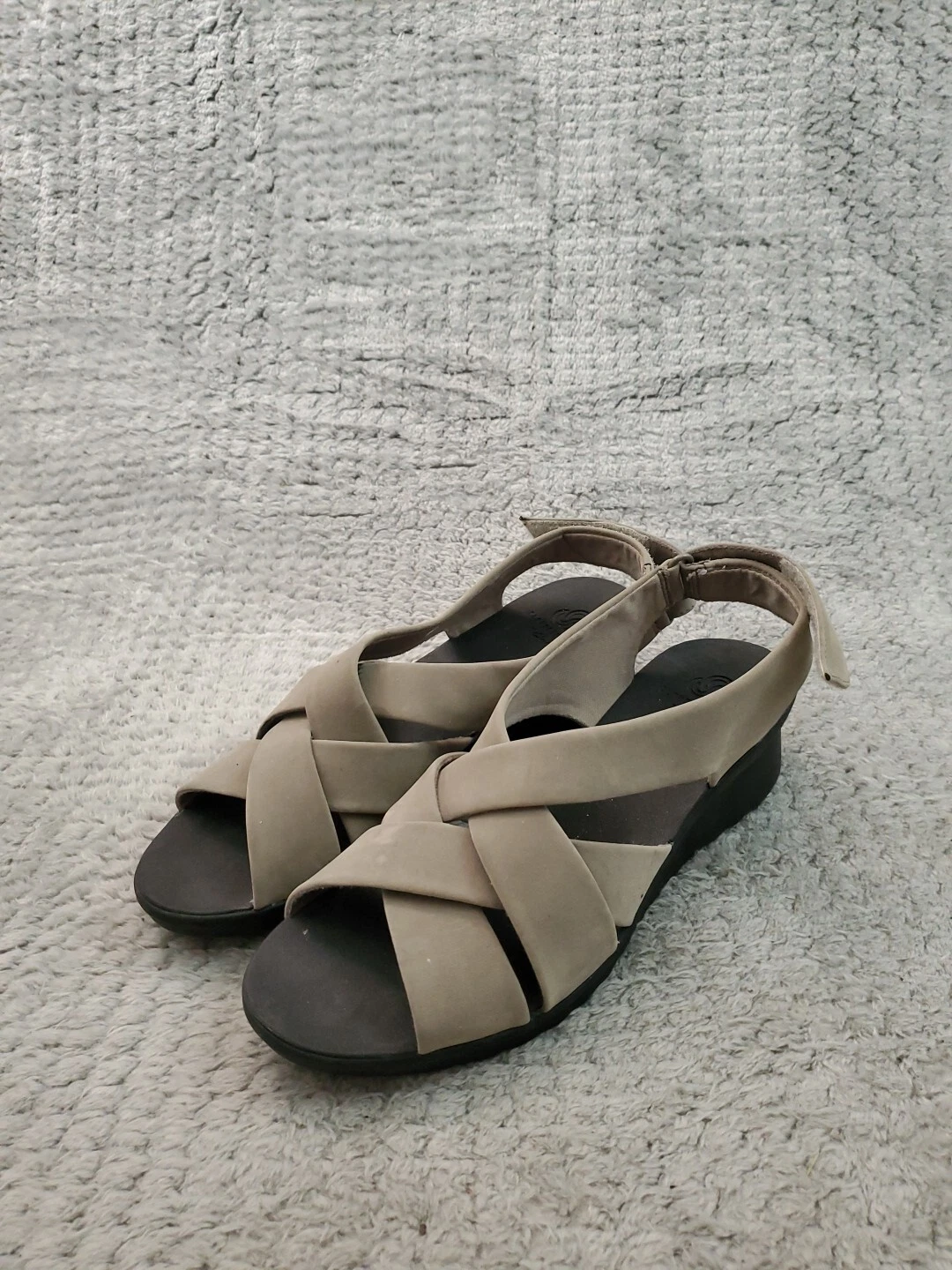 Sandali Clarks Cloudstepper slingback donna taglia 8 5 grigio con cinturino slip on