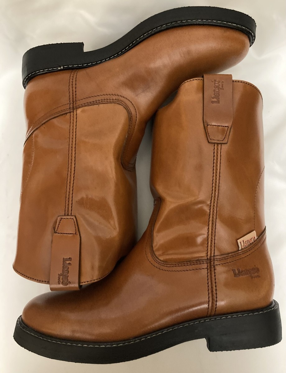 LLANERO BOOTS / SIZE 8.5 EE / MIEL / HONEY LEATHER / ROUND  display picture 1