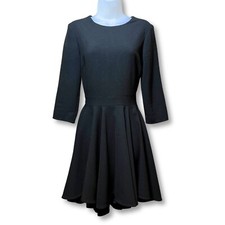 ASOS Black Fit and Flare High-Low Dress | Size 8