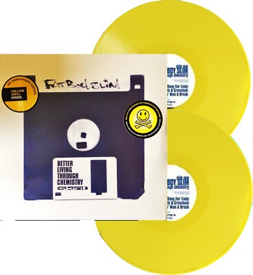 FATBOY SLIM LP x 2 Besseres Leben durch Chemie DBL GELB VINYL Jubiläum