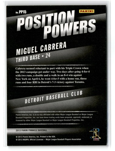 2013 Pinnacle Baseball Inserts (Aces, The Naturals, Position Powers) - Pick - Picture 24 of 26