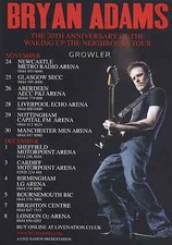 BRYAN ADAMS - 2011 TOUR FLYER - GENUINE RARE LIVE CONCERT ROCK MUSIC PROMO