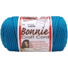 Pepperell Bonnie Macrame Craft Cord 6mmX100yd-Sapphire Teal