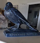 Rookwood Pottery Advertising Dark Blue Rook Bird "Fine Tiles" 1926 #2921 NM 4.75